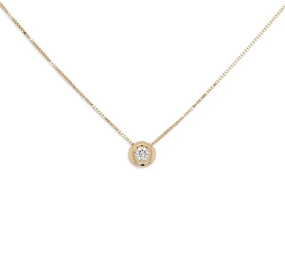 Halskette Demetra Dame ESSENTIAL in Gelbgold Diamante 0.14 Ct 031.014.Y.A2 - 031.014.Y.A2